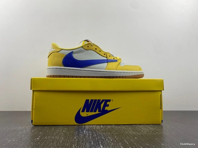 Kick Theory OG Low Scott Canary Travis x DZ4137-700 Jordan Air 1 0820
